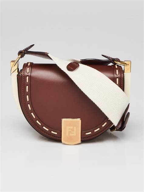 fendi moonlight leather saddle bag